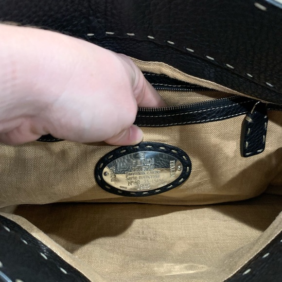 FENDI black Selleria grand borghese bag - Picture 3 of 10